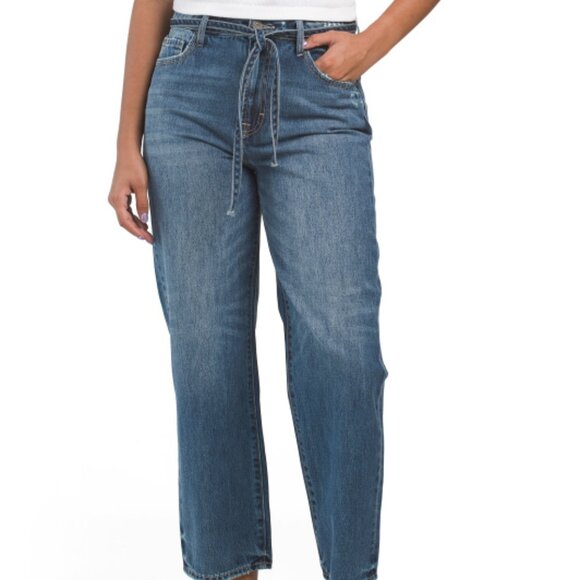 NEW HIDDEN The Ella Cropped Classic Drawstring Wide Leg Jean FOR WOMEN 166mn - Picture 5 of 6